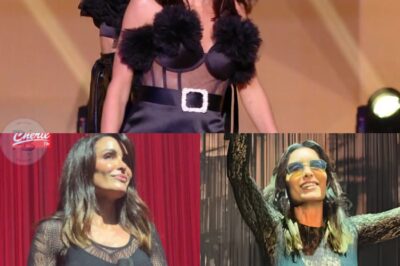 Jenifer (42 ans) était magnifique dans un haut transparent et un pantalon en cuir moulant, illuminant la scène de l’Olympia et provoquant un débat animé dans le public.