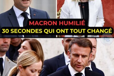 Macron a perdu en 30 secondes… et Meloni a tout pris