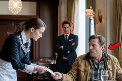 Un millionnaire incognito commande un steak — la serveuse lui glisse un mot qui le fige sur place