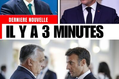 Orbán poursuit Macron en justice pour sabotage — Berlin s’enflamme !