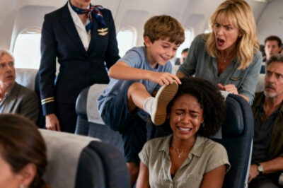 Un petit garçon n’arrêtait pas de taquiner et de donner des coups de pied dans le siège d’une petite fille noire dans l’avion, mais lorsque l’hôtesse de l’air est intervenue pour le avertir, sa mère a crié…