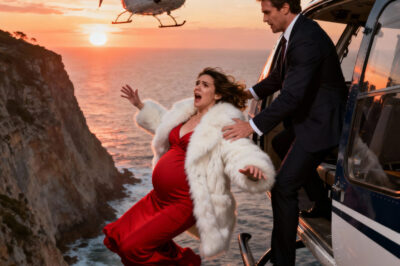 Un mari pousse sa femme milliardaire enceinte hors d’un hélicoptère pour s’emparer d’une propriété, mais contre toute attente, elle était prête…