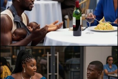 « Puis-je avoir vos restes, maman ? » — Mais lorsque le millionnaire plongea son regard dans le sien, tout changea…