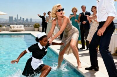 Hoa Karen a poussé la pauvre serveuse noire dans la piscine pour faire rire tout le monde, mais un millionnaire est intervenu et a fait quelque chose qui a laissé tout le monde sans voix…