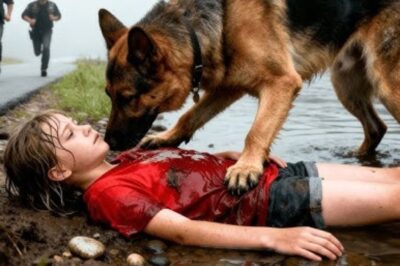 Un chien a sauvé la fille d’un motard de la rivière : la suite a choqué tout le monde.