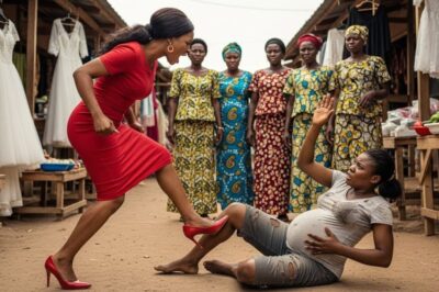 Une femme riche et arrogante frappa une pauvre vendeuse ambulante enceinte, sans savoir que …