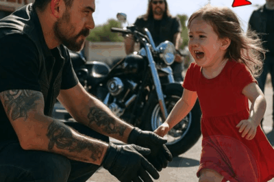 Une fillette court vers des bikers en criant : ‘Ils frappent ma maman !’… Leur réaction choque tous😱
