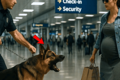 Le chien policier aboie sur une femme enceinte — quand l’agent comprend, il est trop tard