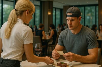 Undercover-Chef bestellt Steak – Kellnerin steckt ihmlich Zettel zu, der ihn sprachlos macht