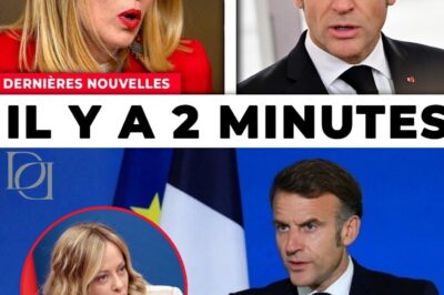 Le Face-à-Face Explosif : Meloni Dénonce l’Arrogance de Macron sur l’Ukraine et le “Double Jeu” Migratoire