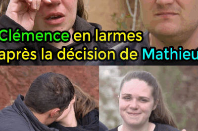 Clémence en larmes après la décision de Mathieu (L’amour est dans le pré)