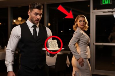 Un milliardaire ne laisse aucun pourboir…mais le pauvre serveur découvre un mot caché sous lassiette