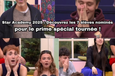 Star Academy : Les 7 nominés pour le prime de la tournée enfin dévoilés !
