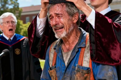 Mon beau-père a travaillé dans le bâtiment pendant 25 ans et m’a financé pour que je puisse obtenir mon doctorat. L’enseignant a été stupéfait de le voir à la cérémonie de remise des diplômes.