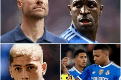 ⚡ « Rébellion historique au Real Madrid : Vinicius, Bellingham, Courtois et Valverde exigent le départ de Xabi Alonso »