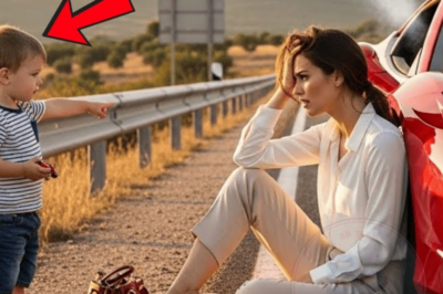 « Mon Papa Peut Le Réparer » Dit Le Garçon À La Millionnaire En Panne Avec Sa Ferrari Sur La Route.