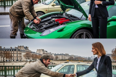 Au pont, la milliardaire abandonnait sa Ferrari en panne—jusqu’à ce qu’un mécano humble intervienne.