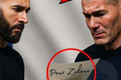 BENZEMA remet une lettre à ZIDANE après son retour en France… son contenu fait PLEURER le pays.