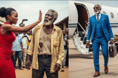 Une femme arrogant gifle un pauvre homme en public…il vient d’un jet privé le jour de ses fiançaille